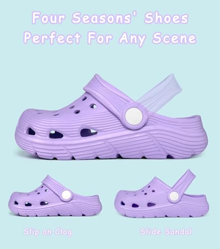 Image of Toddler Kids Garden Clog Slip On Slide Sandals Beach Water Shoes