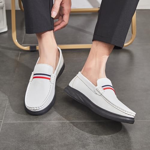 Men's Slip-on Loafers, Waterproof, Non-Slip, high-end Color Matching, Fashionable, Trendy, Suitable for Driving, Walking and Daily Leisure.2