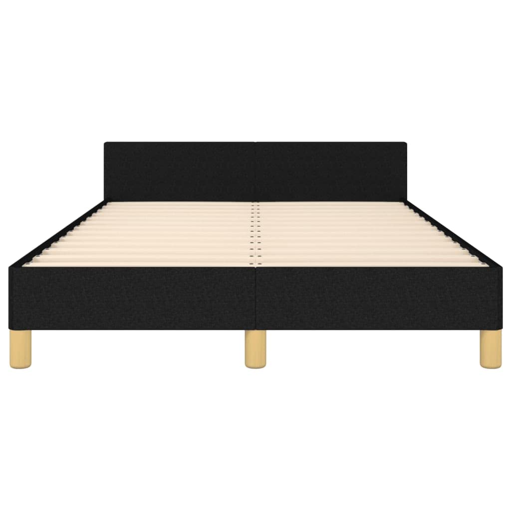 vidaXL Bedframe zonder matras 120x190 cm stof zwart