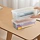 ZEONHEI 8 Stück Kunststoff Stiftebox Organizer mit Deckel, 19 x 9 x 6 cm Stapelbar Stifteboxen, Transparente Stifte Aufbewahrungsbox Sortierbox für Kleinteile, Schreibwaren, Craftbox