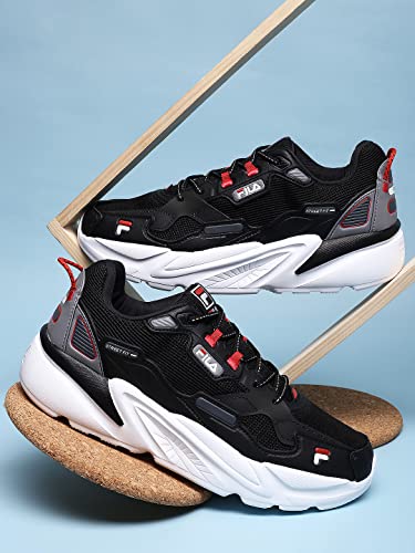 Image of Fila Mens Men Black Street Fit Running ShoesHealth Care Professional Shoe