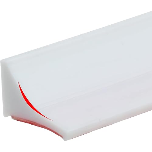 98 inch TPE Collapsible Shower Threshold Water Dam, Waterproof Shower Barrier Water Strip Dam, Stay Dry Retainer for Wet and Dry Separation for Kitchen Sink Countertop Sink Cooktop Bathroom Tub