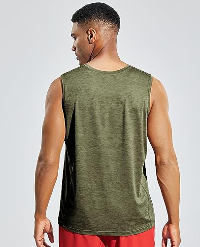 Image of MIER Men's Sleeveless Tank Top Dry Fit Workout Muscle Tee Shirt for Running Athletic Gym Sports Training, Moisture Wicking