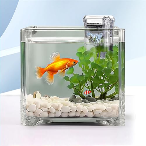 Image of Aquarium Filter, Mini Quiet USB Waterfall Fish Tank Filter, Adjustable Water Flow Oxygen Increasing Wall Mounted USB Filting Equipment for Aquariums Fish Tank,2.5W