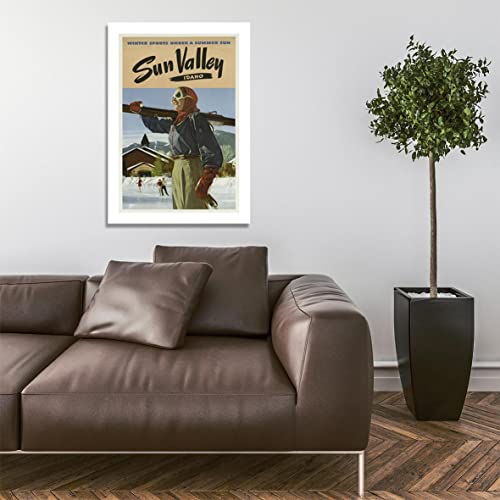 Poster de voyage Sun Valley pour sublimer un mur vide