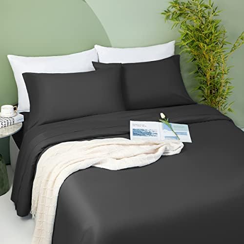 LIANLAM 100% Bamboo Sheets - King Size 