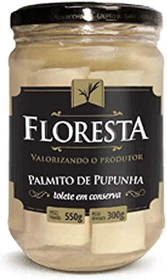 Palmito Floresta de Pupunha Tolete/Inteiro 300 G