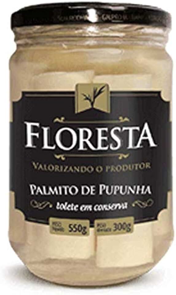 Palmito Floresta de Pupunha Tolete/Inteiro 300 G