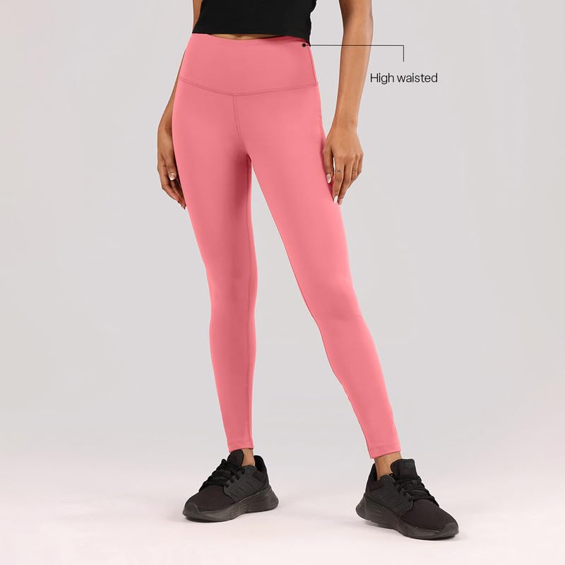 Image of BlissClub The Ultimate Leggings Lite, Ankle Length Tights for Women for Gym, Yoga and Workout with High Waist, Tall (for Women Above 5'5)