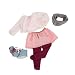 Our Generation Dolls It's Snow Snuggly White Fur Coat with Skirt Outfit for Dolls, 18"