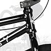 cubsala Syzygy 20 Inch Freestyle BMX Bike Bicycles for Ages Over 6 Years Old Teen Beginner and Adult Riders, Bright Black with Golden Rim #5