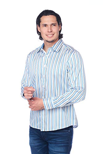 House of Lords Slim FIT Mens Casual Button DownDress Shirt4