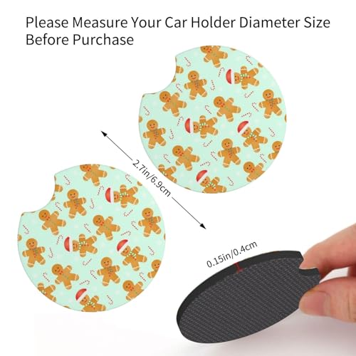 Portavasos para auto, 2 piezas, goma antideslizante miniatura 3
