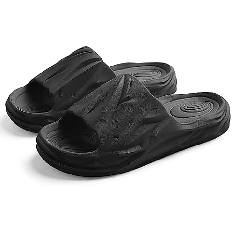 Spesoul Cloud Slides for Men Women Soft Foam Slide Sandals Open Toe Recovery Pillow Slippers for House Shower Pool Beach Indoor Outdoor 10-11 Wide Women/9-10 Wide Men Cover