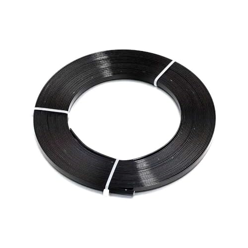 Alambre de aluminio Alambre de aluminio colores for manualidades, 5 mm x m, 8, apto for joyería, resistente a la corrosión, for biseles, anillos y pendientes(Black)