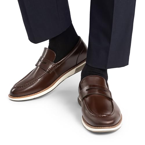 Bruno Marc Bruno Marc Men's Dress Penny Loafer Slip-on Shoes,Size 11,Dark Brown,SBLS2414M
