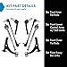 TRQ Front Steering & Suspension Kit Control Arm with Ball Joint Sway Bar Stabilizer Link Tie Rod Compatible with 2016-2019 Chevrolet Cruze Volt