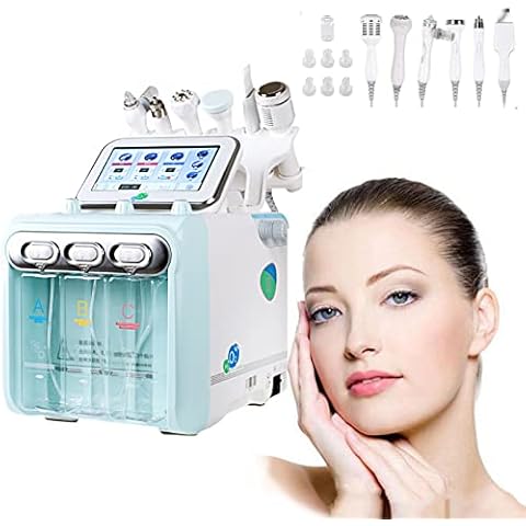 Hydrogen Oxygen Facial Beauty machine, 6 in 1 Multifunctional Hydrafacial Machine Professional Hydrodermabrasion Facial Machine for Vacuum Suction Blackhead Acne Removal Cover