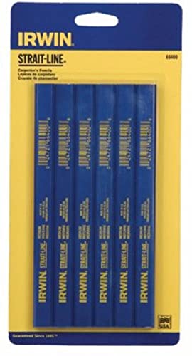 Irwin Tools IRWIN Carpenter Pencil, Medium Lead, 6-Piece (66400)