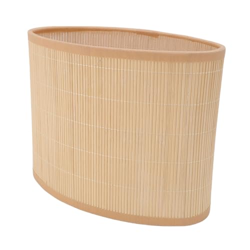 Abat-jour bois et fer vintage décoration style bohème 23 cm