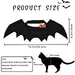 Yujun cat halloween costume pets bat wing with pumpkin shaped jingle bells accessory for puppy kitten halloween party costume supplies 10 41gvtvgej5l. Sl500. Ss150