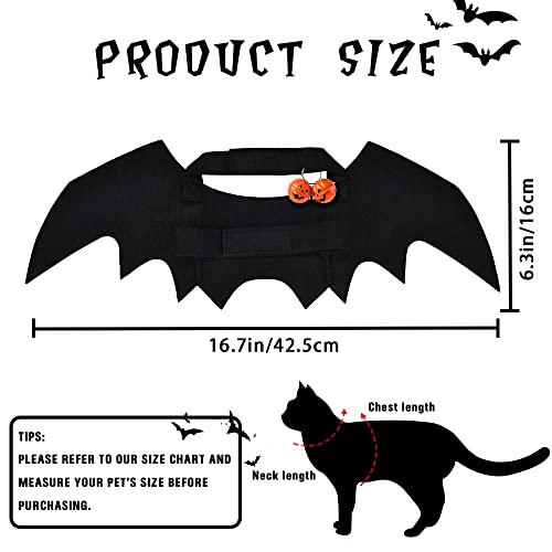 Yujun cat halloween costume pets bat wing with pumpkin shaped jingle bells accessory for puppy kitten halloween party costume supplies 2 Yujun cat halloween costume pets bat wing with pumpkin shaped jingle bells accessory for puppy kitten halloween party costume supplies - image 3