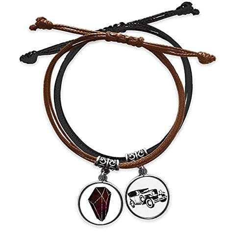 Bracelet corde main chaîne star sky en cuir minibus à fermoir ergonomique