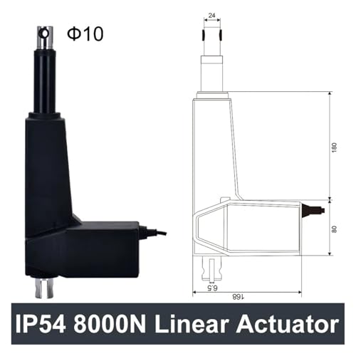 Electric Linear Actuator DC 12V Motor Control Driver 8000N 800kg Load TV Lifting Column 700mm 800mm Travel(800mm Stroke,28MMS 2000N)