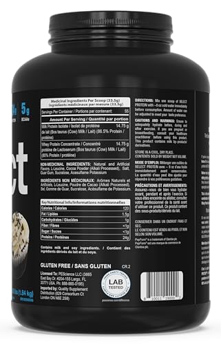 Image of PEScience Select Protein Powder, Whey and Casein Blend, Lean Protein Powder for Women and Men, Low Calorie, Low Carb, Keto Friendly, Gluten Free, Frosted Chocolate Cupcake - 55 Servings