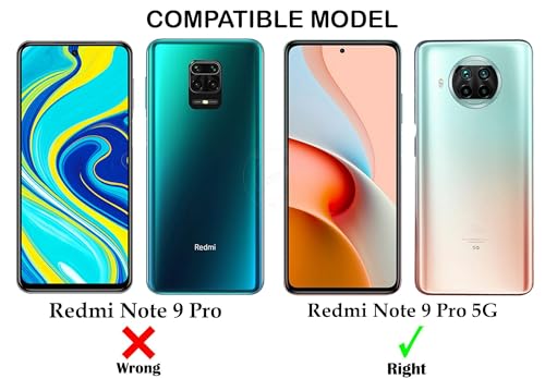 Image of Jkobi Back Cover for Xiaomi Mi Redmi Note 9 Pro 5G (Silicone Clear Case with Camera Protection | Soft and Flexible | Transparent)