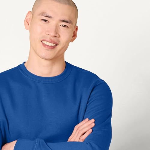 Image of Amazon Essentials Men's Crewneck Fleece Sweatshirt with Ribbing (Available in Big & Tall)