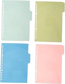 Abaodam 20 Divisórias De Abas Divisórias De Notebook Com Abas Divisórias De Páginas Abas Para Fichários Abas Divisórias Abas Inseríveis Divisórias De Fichário Inserir Índices Fichário