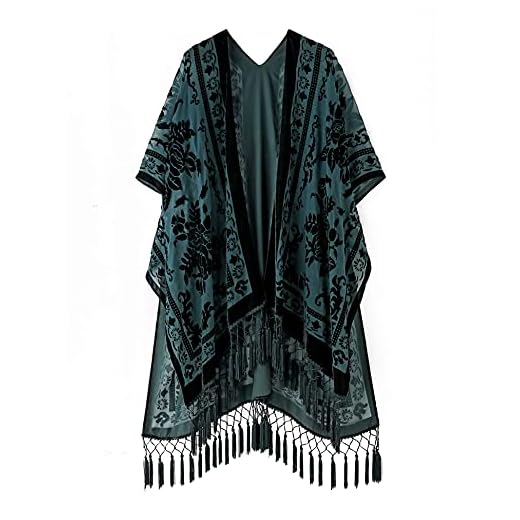 Elegant Women's Velvet Kimono Cardigan