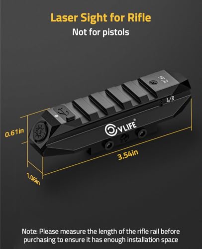CVLIFE Laser Sight for Rifle, Rechargeable Picatinny Rifle Laser Sight - image 5