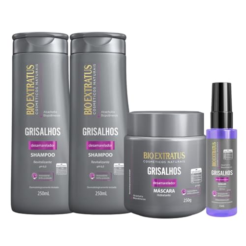Kit Bio Extratus Grisalhos Linha Completa com 2x Shampoo