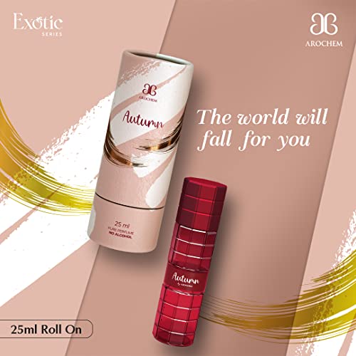 Image of Arochem Autumn Pure Perfume 25 Ml for Men and Women | Alcohol-Free Unisex Perfume Roll-On | Fragrance