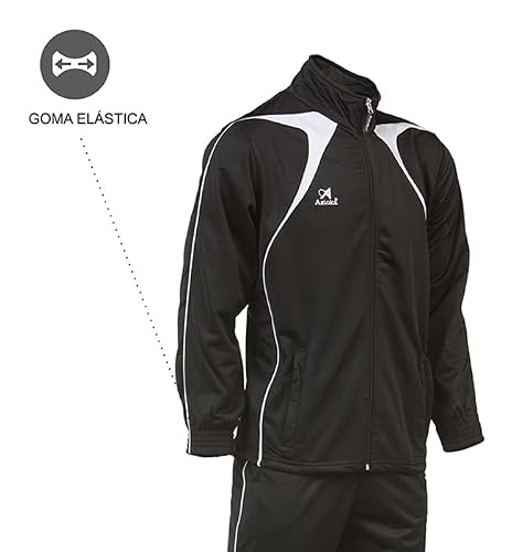 Miniatura 3 de Asioka 120 15 Slim Fit Chándal, Unisex Adulto, Negro, L