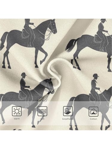 ZZKKO Equestrian Sports Girls Underwear Toddler Panties for Girls Comfort Brief Size 2-8T3