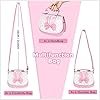 Mädchen Umhängetasche mit Süße Hasenohren und Schleife - Crossbody Handtasche Geldbörse Brieftasche, Verstellbarer Gurt für Teens Frauen (Rosa) #2
