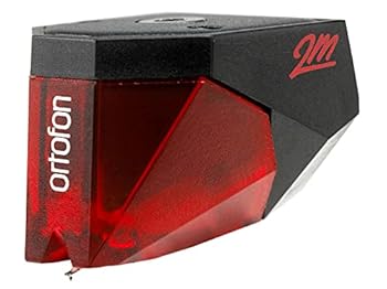 Ortofon 2M Red - Moving Magnet Tonabnehmer mit elliptischem Nadelschliff - Allrounder | offener und dynamischer Klang | rot/schwarz