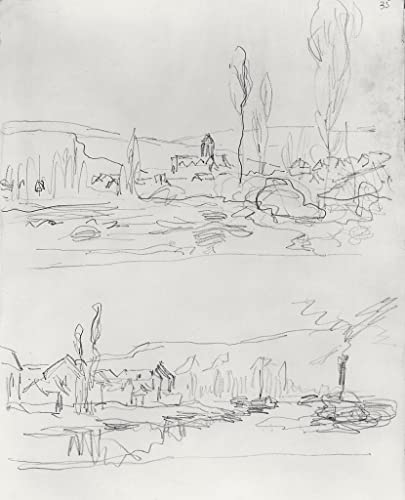 Tableau Remorqueur sur la Seine Claude Monet Impression d'Art Toile 60x90cm