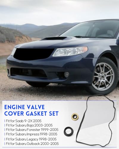 Image of Engine Valve Cover Gasket Fit for Saab 9-2X 2005,Fit for Subaru Baja 2003-2005 Forester 1999-2005 Impreza 1998-2005 Legacy 1998-2005 Outback 2000-2005 Replace VS 50561 R, VS50561R