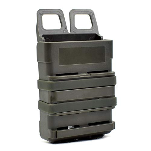 JDSMT Tactical Fast Mag Attach Belt Magazine Pouch 5.56 Molle Holster Hunting (Hunting Mag Pouch - Molle Mag Pouch-Tactical Mag Pouch Holster) (1 Pack:Green)