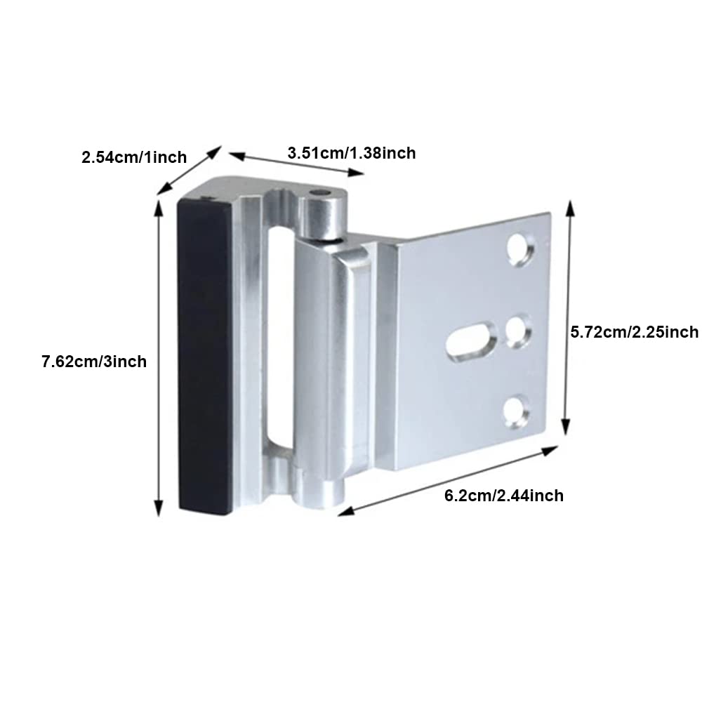 Cerradura de puerta de seguridad Refuerzo de la puerta muerta Bloqueo de la puerta de seguridad del niño 3pcs