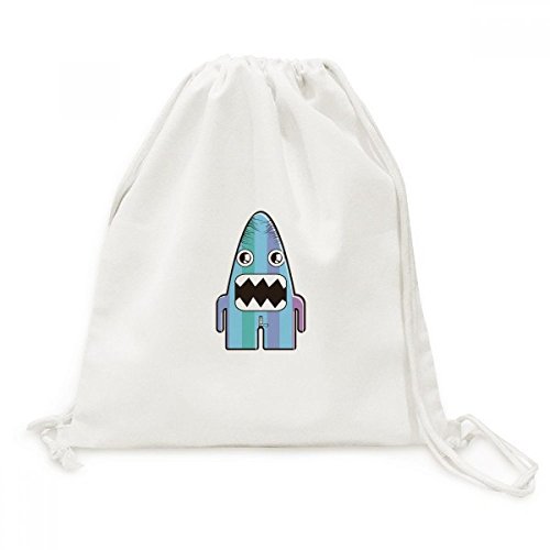 Sac de voyage alien monster bleu en toile pour vos sorties shopping