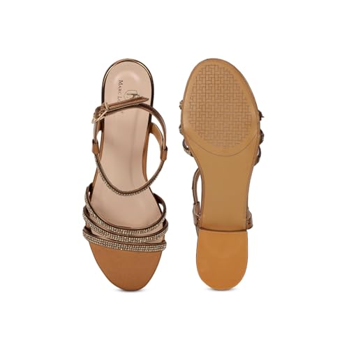 Image of Marc Loire Embellished Flat Fashion Sandals for Women