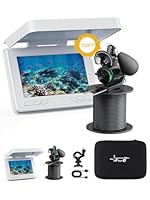FourQ Unterwasser-Angelkamera, 220° Ultra-Weitwinkel Video-Fischfinder mit 4,3 Zoll HD LCD-Monitor, 5000mAh Akku, 30m wasserdichtem Kabel & IR-Nachtsicht für EIS-, See-, Boots- und Kajakangeln