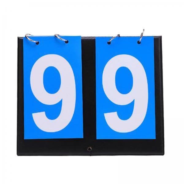 2x2 Digit Score Keeper Flips up Tabletop Scoreboard for Basketball Ball Blue| Sports Equipment | Outdoor Sports Gear | Exercise Gear-image-38