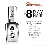 Sally Hansen Miracle Gel™, Shiny Top Coat, Long Lasting, Gel-Like Formula, No UV Lamp Needed, Clear Nail Polish - Image 2