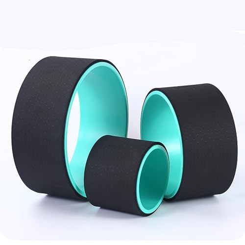 Back Roller - Back Stretcher, Yoga Wheel, Back Cracker, Popper, Deep Tissue Massager - for Back Pain Relief, Back Cracking, Yoga Stretching, Trigger Point Therapy Foam Padded Rollers - 3 Pack